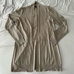 Beige Lightweight Long Cardigan